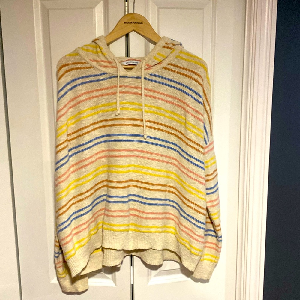 Soft knit hoodie sweater from stitches & stripes.